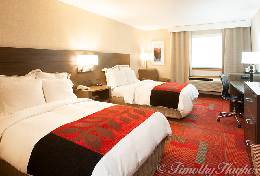 Commercial photo: hotel room