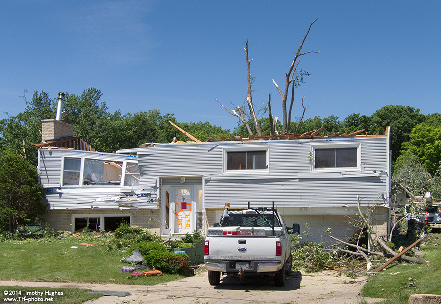Aftermath of Tornado in Madison in 2014