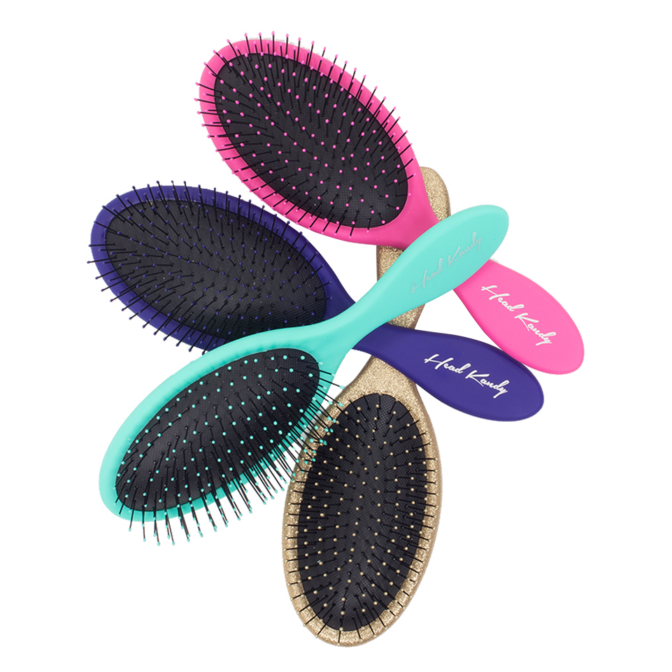Product photography of hairbrushes