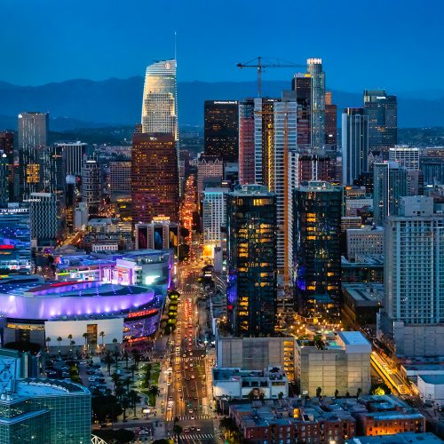 Downtown Los Angeles aerial photo