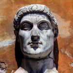 Statue of Emperor Constantine in Rome.