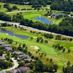 Aerial photo of golf course in Wisconsin