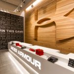 Interior photo of Under Armour store in downtown Madison