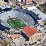 Camp Randall Stadium in Madison aerial photograph