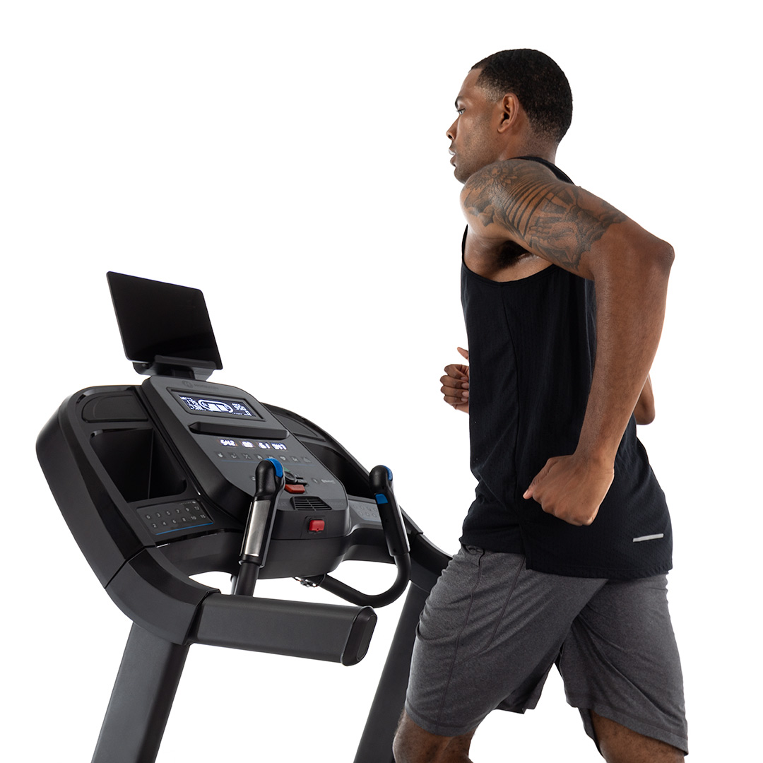 Athlete on treadmill