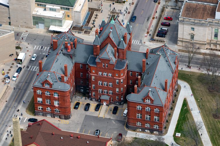 Science Hall aerial